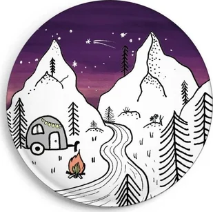 Magnes Kemping nocą - Magnesy - miniaturka - grafika 1