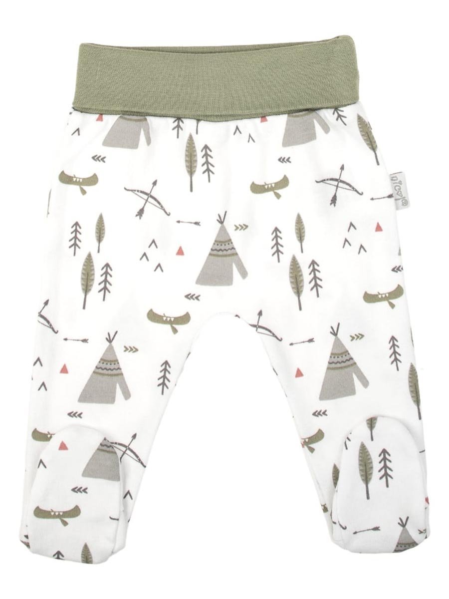 Chłopięcy Półśpioch bawełniany Indiański Wzór biały, Nicol,r.56