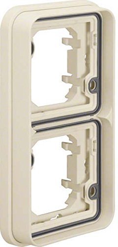 Hager polo Berker W.1 Ramka podwójna pionowa do montażu podtynkowego IP55 biały 13293512 13293512