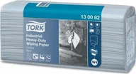 Ręczniki papierowe - Tork Aftørringspapir Tork ekstra kraftig W4 3-lags blå 130082 5x100ark - 2500 ark pr. karton - miniaturka - grafika 1