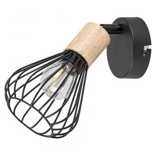 Rabalux Farfalle kinkiet 1x25W czarny/drewno 3147 - Lampy ścienne - miniaturka - grafika 1