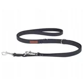 Smycze dla psów - Haas F1 Team regulowana ekoskóra Cambridge XL Czarny - miniaturka - grafika 1