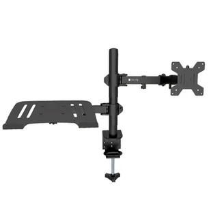 Techly 365597 Uchwyt biurkowy do monitora 13-32'' 8kg i laptopa 12-17'' 8kg, regulowany 365597 - Uchwyty do monitorów - miniaturka - grafika 1