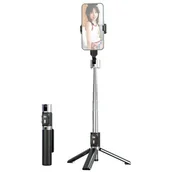 Selfie stick - Uchwyt selfie USAMS ZB32401 Mini Wireless Czarny - miniaturka - grafika 1