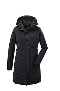 Killtec Damska parka funkcyjna/parka z odpinanym kapturem – KOW 165 WMN PRK, czarna, 46, 37726-000 - Moda i Uroda OUTLET - miniaturka - grafika 1