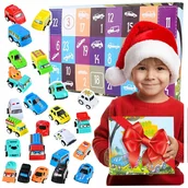 Ozdoby bożonarodzeniowe - Kalendarz Adwentowy Samochody Dla Chłopca Na Prezent Z2097 - miniaturka - grafika 1