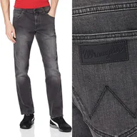 Spodnie męskie - Wrangler Greensboro Grey Dust Szare Męskie W38 L30 - miniaturka - grafika 1