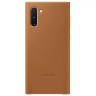 Samsung Etui Leather Cover Galaxy Note 10 Brązowy (EF-VN970LAEGWW) - Etui i futerały do telefonów - miniaturka - grafika 1