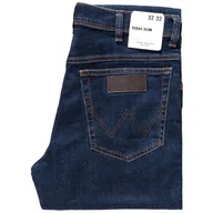 Spodnie męskie - Wrangler Texas Slim Męskie Spodnie Jeansowe Cross Game W12S8311U W35 L30 - miniaturka - grafika 1