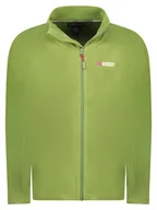 Odzież trekkingowa męska - Geographical Norway Kurtka polarowa "Tug" w kolorze zielonym - miniaturka - grafika 1