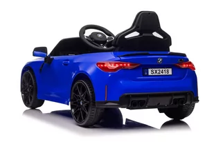 Auto Na Akumulator BMW M4 Lakierowane Niebieskie - Pojazdy elektryczne dla dzieci - miniaturka - grafika 2
