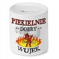 Skarbonki - Skarbonka Dla Wujka na Urodziny Imieniny Prezent z Nadrukiem ze Zdjęciem + Opakowanie na prezent (wzór 02) - miniaturka - grafika 1