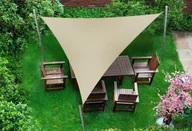 Markizy - Żagiel wodoszczelny premium 5x5x7 - Beżowy - miniaturka - grafika 1