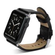 Akcesoria do smartwatchy - X-Doria Lux Band - Skórzany pasek do Apple Watch 42mm (czarny) - miniaturka - grafika 1