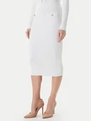 Spódnice - Guess Spódnica ołówkowa W5YD66 Z0130 Biały Slim Fit - miniaturka - grafika 1