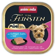 Mokra karma dla psów - animonda Vom Feinsten Adult Mini 32 x 100 g Drób z łososiem - miniaturka - grafika 1
