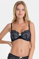 Biustonosze - Hunkemöller Biustonosz usztywniany Rose Black - miniaturka - grafika 1