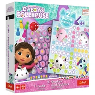 Gry planszowe - Gra 2w1 Chińczyk - Węże i drabiny Gabbys Dollhouse 2590 - miniaturka - grafika 1