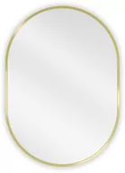 Lustra - Mexen Loft lustro łazienkowe owalne 70 x 50 cm, rama złota - 9851-070-050-000-50 - miniaturka - grafika 1