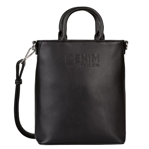 TOM TAILOR Denim bags Heidy damska torba na ramię torba na ramię zamek błyskawiczny, mała, czarna, czarny, moda