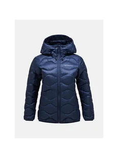 Damska kurtka puchowa Peak Performance W Helium Down Hood Jacket granatowy S - Kurtki damskie - miniaturka - grafika 1