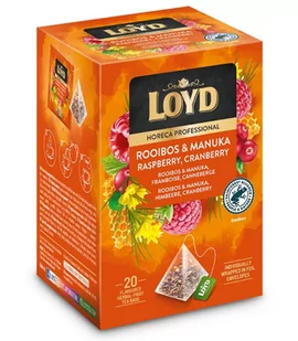 Herbata owocowa Loyd Rooibos & Manuka z maliną i żurawiną 20x2g - Herbata - miniaturka - grafika 1