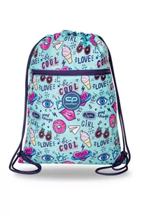Patio Worek na buty Coolpack Vert Mint Doodles - Worki na buty - miniaturka - grafika 2