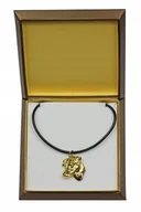 Naszyjniki - Jack Russel Terrier Pozłacany naszyjnik w pudełku - miniaturka - grafika 1