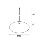 Lampy sufitowe - SLV Lampa wisząca Magico, możliwość ściemniania, czarny, salon / jadalnia, aluminium, nowoczesny - miniaturka - grafika 1