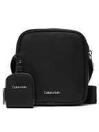 Nerki - Calvin Klein Saszetka Ck Est. Pu Cube Reporter K50K511861 Czarny - miniaturka - grafika 1
