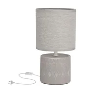 Lampy stojące - Dina lampa biurkowa stołowa szara 41-24398 - miniaturka - grafika 1