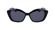 Okulary przeciwsłoneczne - KARL LAGERFELD KL6102S Okulary przeciwsłoneczne, czarne, jeden rozmiar dla kobiet, czarny, rozmiar uniwersalny - miniaturka - grafika 1