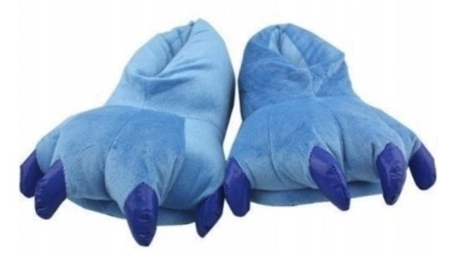Domowe Buty Kapcie Laczki Łapy Sticz Stitch Niebieskie Pazury Prezent