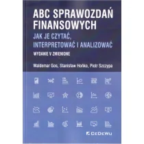 CeDeWu ABC sprawozdań finansowych Waldemar Gos, Stanisław Hońko - Biznes - miniaturka - grafika 1