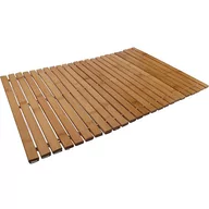 Dywaniki łazienkowe - Mata bambusowa łazienkowa TUTUMI, brązowa, 40x60 cm - miniaturka - grafika 1