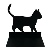 Podpórki do książek - Elior Czarna podpórka na książki z dekoracją Z3-L89 - miniaturka - grafika 1