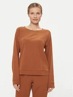 Piżamy damskie - Calvin Klein Underwear Koszulka piżamowa 000QS7003E Brązowy Regular Fit - miniaturka - grafika 1