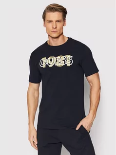 Koszulki męskie - GUESS T-Shirt M2GI09 J1311 Granatowy Slim Fit - grafika 1