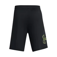 Spodenki męskie - Męskie Spodenki UNDER ARMOUR UA TECH GRAPHIC SHORT 1306443-020 – Czarny - miniaturka - grafika 1