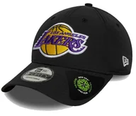 Czapki damskie - Czapka z daszkiem NEW ERA LA Lakers NBA Recycled 9FORTY czarna - miniaturka - grafika 1