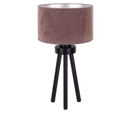 Lampy stojące - Lampa stołowa LYON 1xE27/15W/230V brązowy - miniaturka - grafika 1