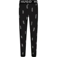 Spodnie sportowe damskie - HUGO KIDS Legginsy - miniaturka - grafika 1