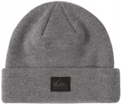 Czapki damskie - Quiksilver czapka zimowa ciepła szara beanie rozmiar uniwersalny - miniaturka - grafika 1