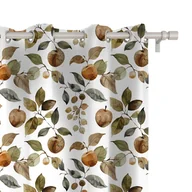 Zasłony - Zasłona AUTUMN wzór AT37  | akwarelowe jabłka 150 x 280 cm tkanina standard - miniaturka - grafika 1