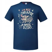 Koszulki męskie - Koszulka męska Ja Nie Chrapię Ja Wabię Dziki śmieszny T-shirt męski - miniaturka - grafika 1