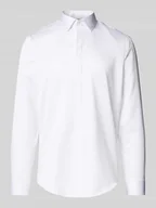 Koszule męskie - Koszula biznesowa o kroju slim fit z kołnierzykiem typu kent - miniaturka - grafika 1