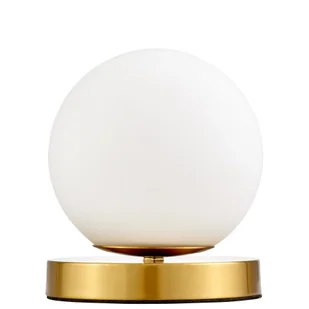 NOWOCZESNA LAMPA BIURKOWA MOSIĘŻNA FREDICA W1 - Lampy stojące - miniaturka - grafika 1