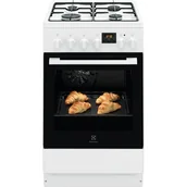 Kuchenki gazowo-elektryczne - Electrolux LKK540201W - miniaturka - grafika 1