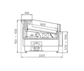 Szafy i witryny chłodnicze - Cebea Lada chłodnicza WCh-8/1-1330 SELF-SERVICE CARMEN - miniaturka - grafika 1