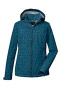 Kurtki damskie - Killtec Damska kurtka softshell / kurtka outdoorowa z odpinanym kapturem KOS 90 WMN SFTSHLL JCKT; granatowa, 40, 39140-000 - miniaturka - grafika 1
